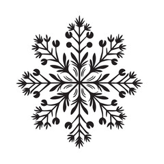 snowflake on white background