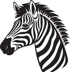 Ink Symphony Zebra Stripes Vector ProwessZebra Dreamscape Black Vector Wonderland