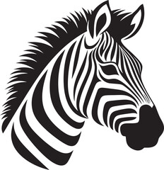 Fototapeta na wymiar Zebra Symphony Graphic Black and White VectorSafari Dreamscape Zebra Stripes Vector Elegance
