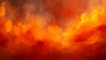 abstract orange fire background texture red border with fiery yellow flames and smoke pattern halloween fall or autumn colors of orange red and yellow - obrazy, fototapety, plakaty