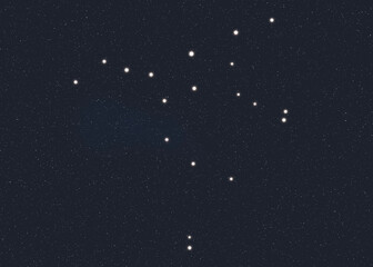 URSA MAJOR constellation stars in outer space. 3D rendered illustration Elements of this image were furnished by NASA