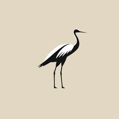 Crane in cartoon, doodle style. Isolated 2d vector illustration in logo, icon style, Eps 10. AI Generative