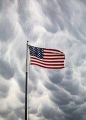 Stars and Stripes in a storm