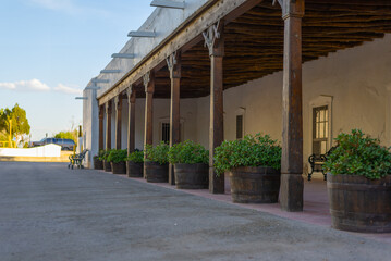 Historic Presidio Terrace with Potted Plants