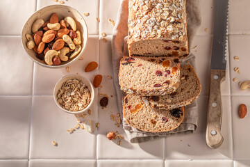 Healthy delicacies bread for perfect and healthy breakfast.