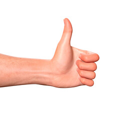 Hand Gesture Symbol Finger human isolated 3D render Ilustration