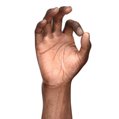 Hand Gesture Symbol Finger human isolated 3D render Ilustration