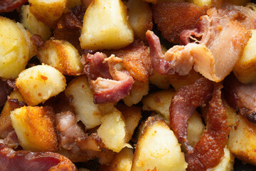 bacon potato hash breakfast