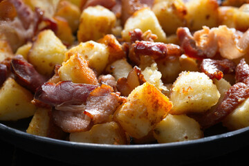 bacon potato hash breakfast