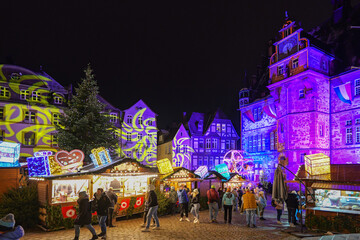 Obraz na płótnie Canvas Christmas-Market Marburg/Lahn