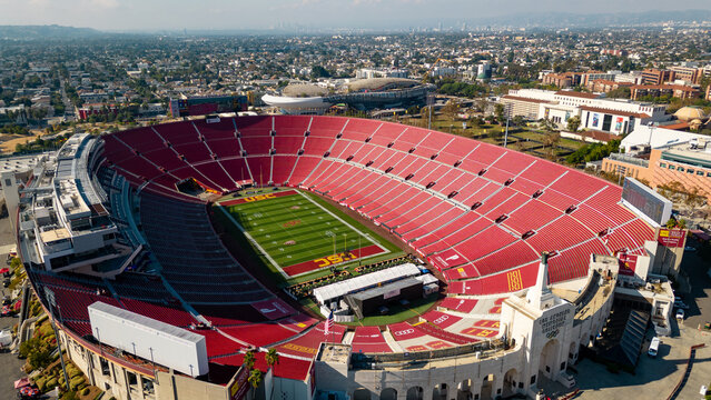 Los Angeles Memorial Coliseum, home to USC football, Olympics and other events.
