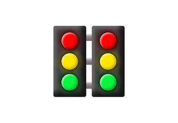 Traffic light 3d illustration