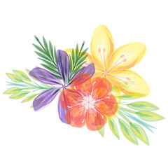 Beautiful transparent wedding flowers