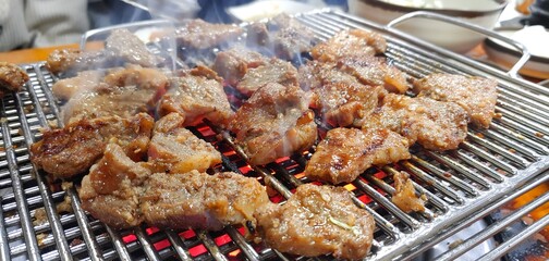 grilled pork ribs