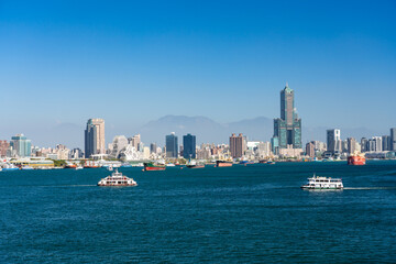 Fototapeta premium 高雄灯台から見る高雄の町並み 台湾 高雄市