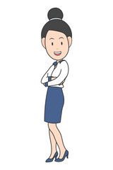 Fototapeta premium Drawing Business Character Clipart Graphic 