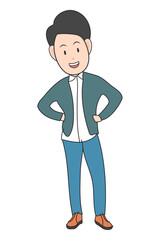 Doodle Business Cartoon Illustration Graphic
