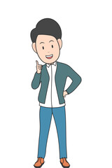 Isolated Teacher Character Clipart Graphic
