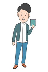 Isolated Teacher Character Clipart Vector
