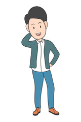 Drawing Business Character Clipart Graphic
