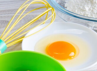 Ingredients ready for baking cookies