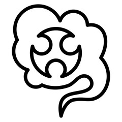 Obraz premium Airborne Chemicals Icon