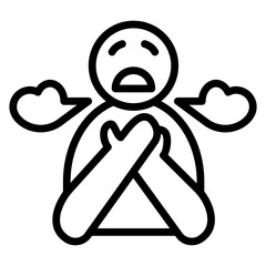 Breathing Difficulties Icon