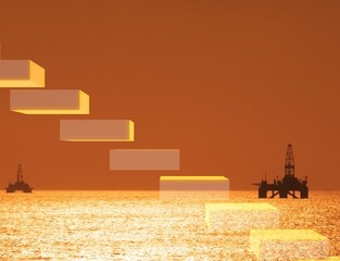 Economic growth concept with charts