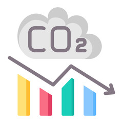 Emission Reduction Icon