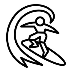 Surfing Icon