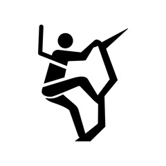 Rock Climbing Icon