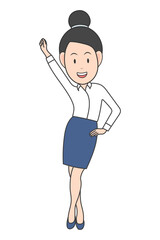 Doodle Business Cartoon Clipart Vector
