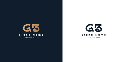 GB logo design in Chinese letters - obrazy, fototapety, plakaty