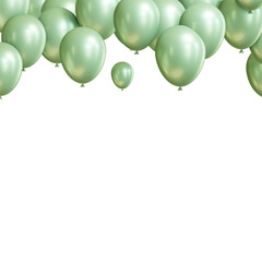 Sage Green Balloons Frame
