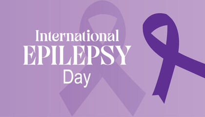 Vector illustration on the theme of International Epilepsy Day observed each year during February.banner, Holiday, poster, card and background design.