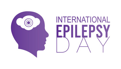 Vector illustration on the theme of International Epilepsy Day observed each year during February.banner, Holiday, poster, card and background design.
