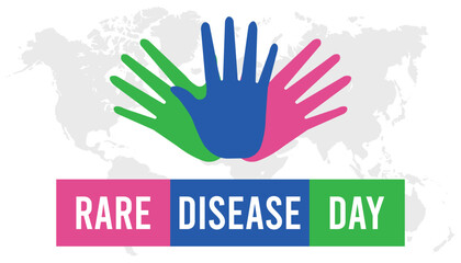 Vector illustration on the theme of Rare Disease Day observed each year during February.banner, Holiday, poster, card and background design.