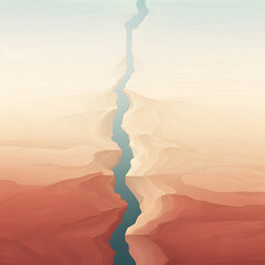 abstract background with water and sand. AI Generative