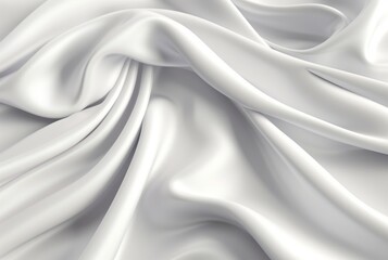 Obraz premium white fabric texture background for business card,banner,product display. generative ai