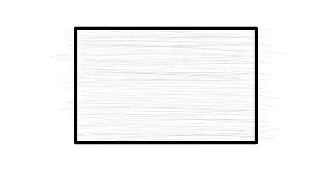 Noise occurs inside the stationary frame in the form of pencil shading