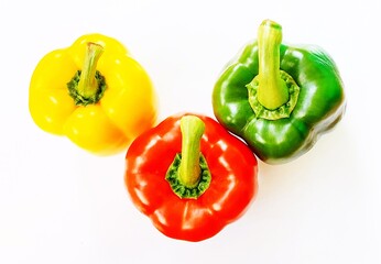 red and yellow peppers