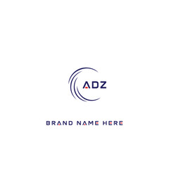 ADZ logo. A D Z design. White ADZ letter. ADZ, A D Z letter logo design. Initial letter ADZ linked circle uppercase monogram logo. A D Z letter logo vector design.	
