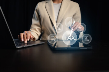 Concepts for managing and planning annual tax payments, managing income to pay taxes according to law, personal income tax, tax deductions, managing income and expenses.