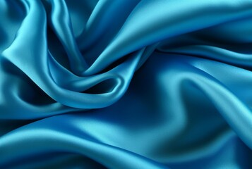 Fototapeta premium luxury blue fabric texture background for business card,banner,product display. generative ai