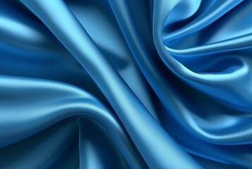 Obraz premium luxury blue fabric texture background for business card,banner,product display. generative ai