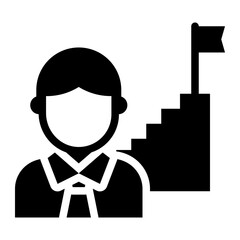 Promotion employee worker icon