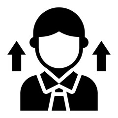 Growth skill employee icon