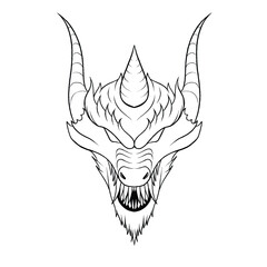 Dragon Head Illustration