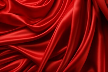 Obraz premium luxury red fabric texture background. generative ai