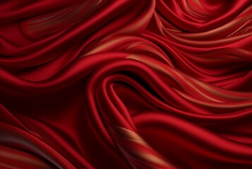 Fototapeta premium luxury red fabric texture background. generative ai